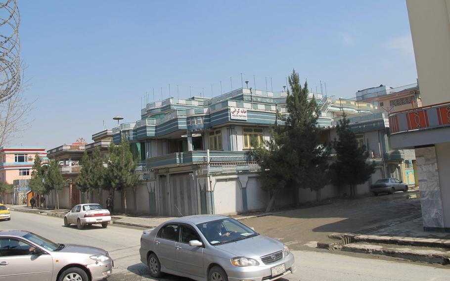 A large villa in Kabul's old Shepur district on March 8, 2015. Many of the villas, which used to bring in tens of thousands of dollars in rent each month at the height of the foreign presence, are now unoccupied.