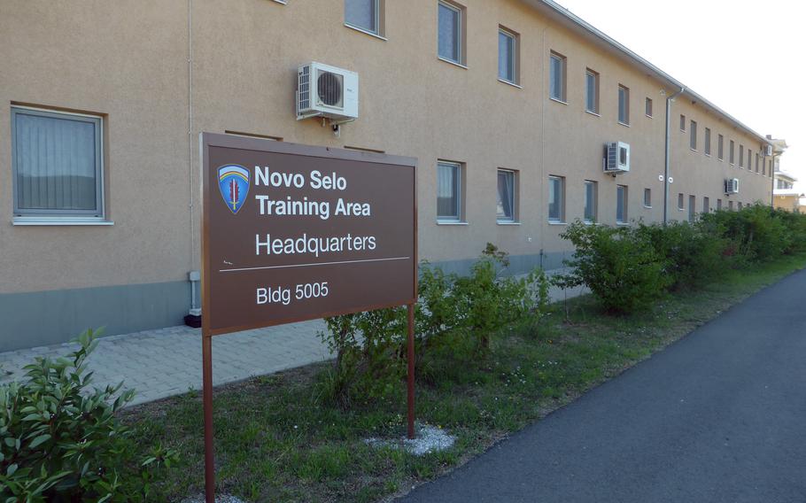 The American headquarters at the Novo Selo Training Center, Bulgaria, June 26, 2015. The American side of the base opened more than two years ago.