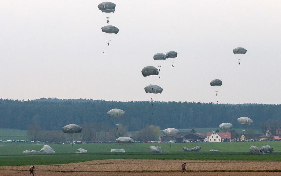 U.S. military air assault exercises like the one held on Tuesday, April 12, 2016, would normally take place on an American military installation. This particular one, the main event of the U.S. Army Europe-led training exercise Saber Junction 16, took place in the German town of Hoechensee.