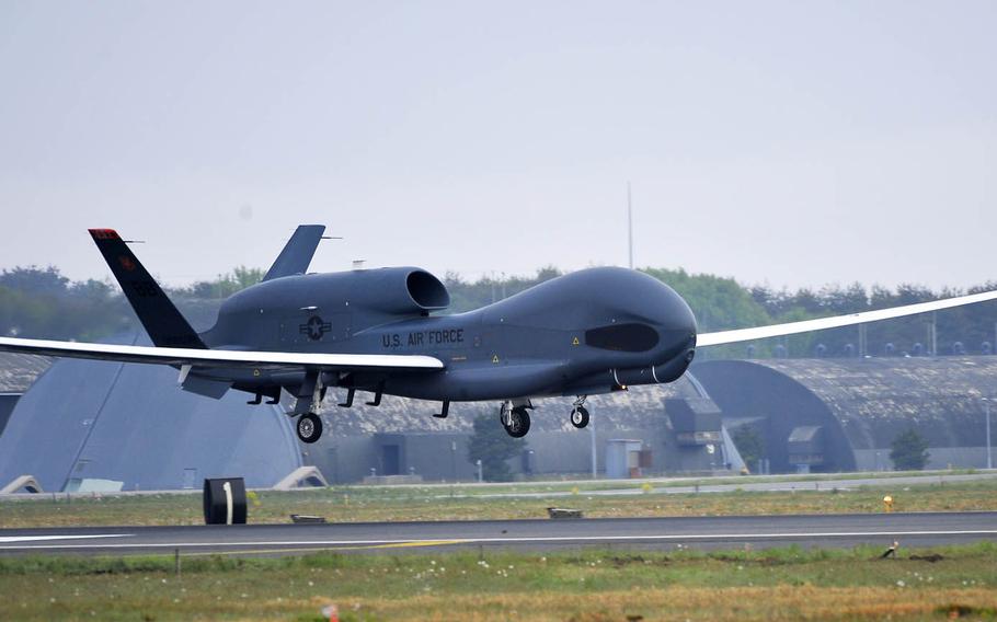 The U.S. will not send its RQ-4 Global Hawk unmanned aircraft to Japan this summer because of runway work at Misawa Air Base, Air Force officials said.