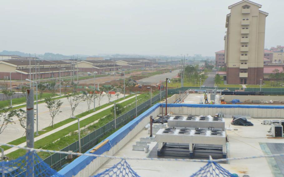 A view from the roof of the future 2nd Infantry Division headquarters at Camp Humphreys on June 5, 2016.