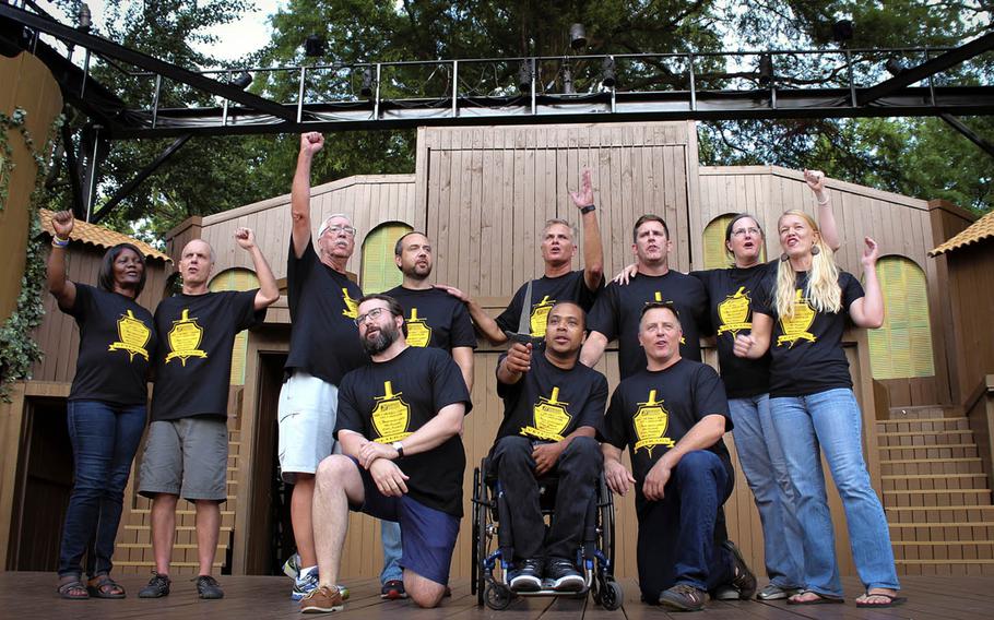 Shakespeare With Veterans is a Kentucky-based theater troupe that aims to provide "the opportunity for camaraderie and a higher sense of purpose that represents what veterans loved most during [their] military service."