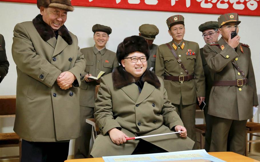 North Korean leader Kim Jong Un is pictured in this undated photo from the Korean Central News Agency. The communist nation claims it can launch an intercontinental ballistic missile at any time.