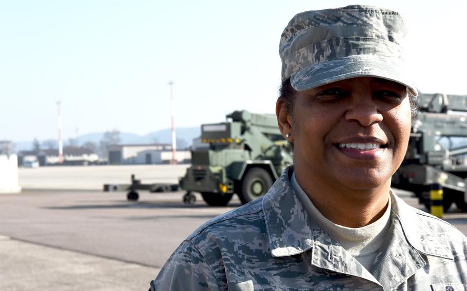 Chief Master Sgt. Shelina Frey is the Air Mobility Command command chief.