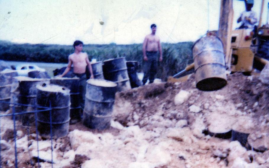 Former Marine lieutenant colonel Kris Roberts and dozens of men under his command came into contact with more than 100 leaking barrels that were unearthed at Marine Corps Air Station Futenma, Okinawa, in 1981. Roberts believes this was the cause of a slew of medical issues that have long plagued him and his family. A doctor who examined Roberts said he was most likely exposed to Agent Orange.