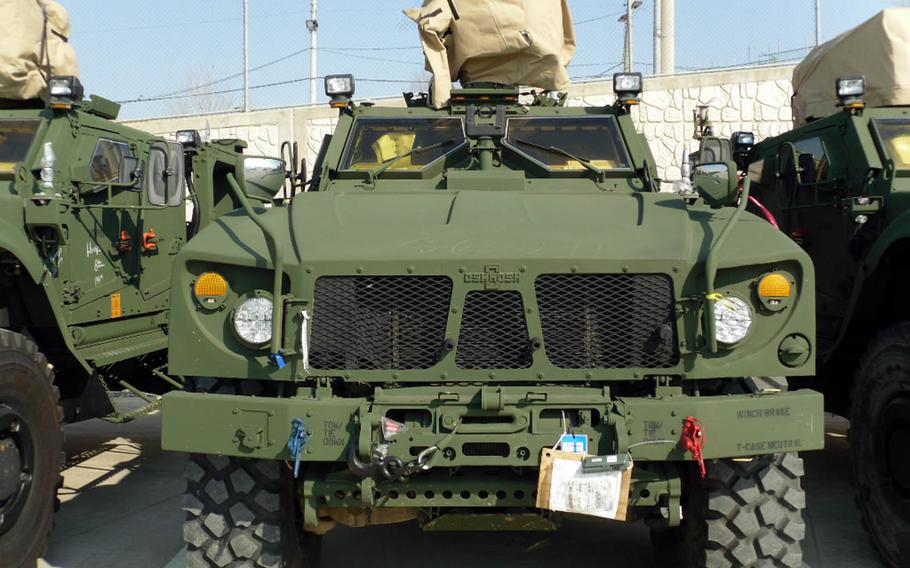 The Army is deploying more than 100 MRAPs to South Korea by the end of February to boost troop protection capabilities as tensions rise on the divided peninsula.
