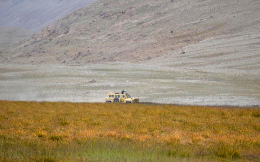 In November, an Indian news outlet published photographs of vehicles on patrol in the Wakhan corridor close to Afghanistan's border with China, which it said could be a Chinese variant of the MRAP. 