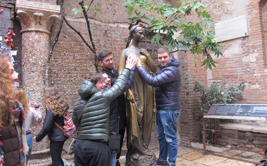 Verona's Juliet statue removed after continued damage by love