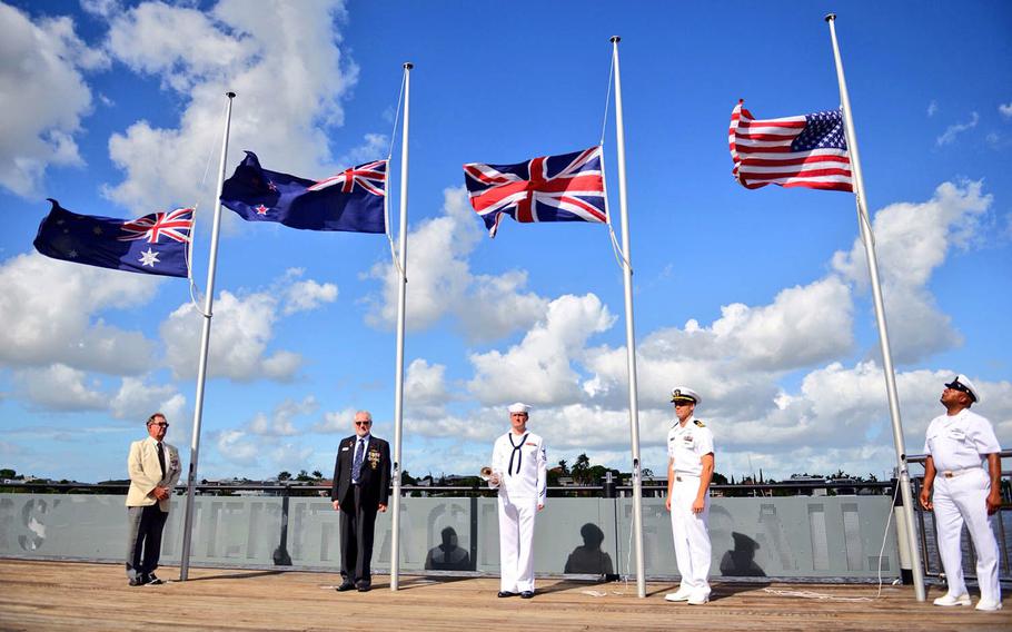 Vice Adm. Phil Sawyer, 7th Fleet commander, is visiting Brisbane, Australia, to celebrate the 75th anniversary of the fleet's establishment on March 15, 1943.