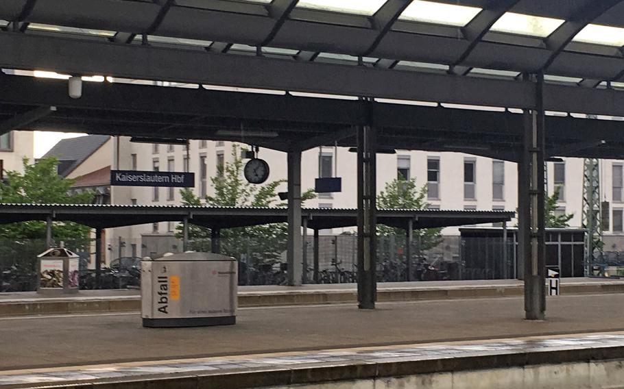 The train station in Kaiserslautern, Germany. A former U.S. military sergeant allegedly killed a German civilian in a fight early Friday morning at the train station.