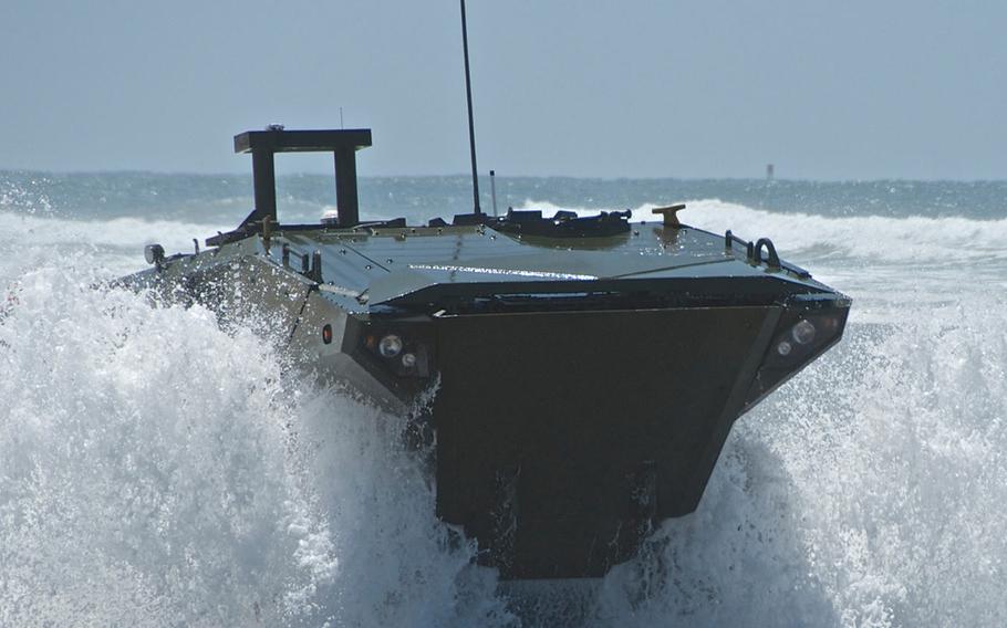 The U.S. Marine Corps' amphibious vehicle replacement, the Amphibious Combat Vehicle 1.1, is under budget and on schedule for a June low-rate production run.