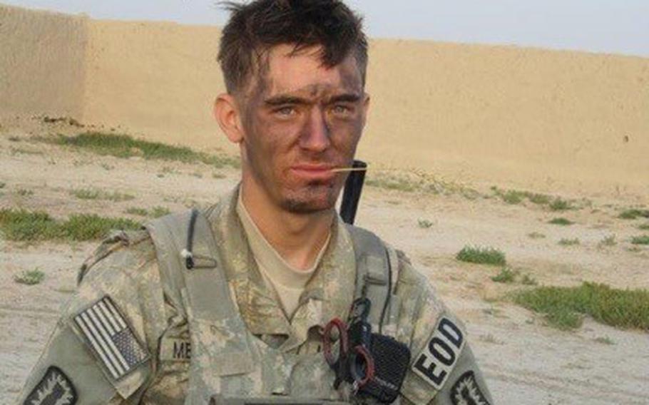 U.S. Army Staff Sgt. Aarron Merritt during a deployment in Afganistan. Merritt did one tour in Iraq, and tours in Afghanistan. He later died in 2014 while being treated for Colitis at a VA hospital. The VA recently agreed to a 2.5 million settlement with his parents in connection with his death.