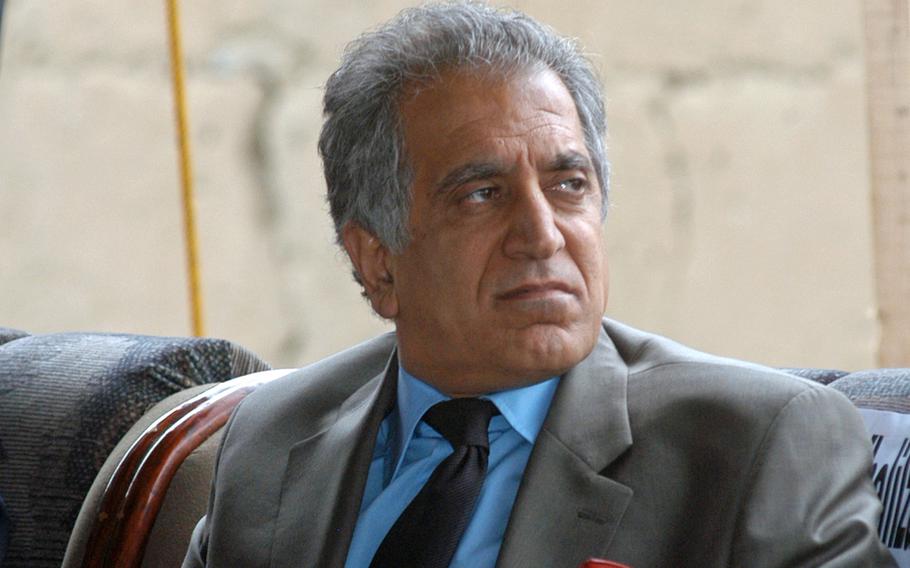 Zalmay Khalilzad, the U.S. Special Representative for Afghanistan Reconciliation, seen here during his time as the U.S. ambassador to Afghanistan. Khalilzad left Monday for an eight-country tour to discuss ways of bringing the Taliban to the negotiating table.