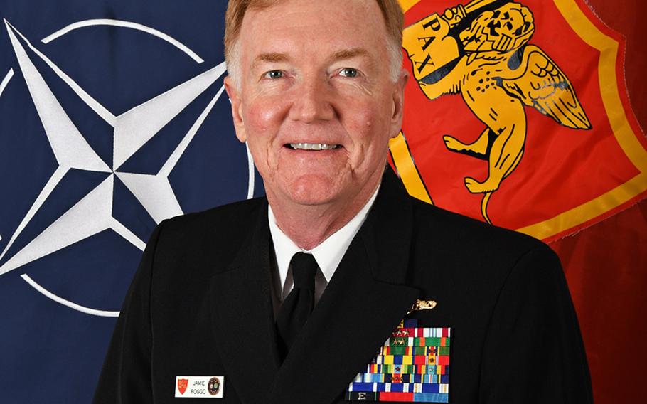 Adm. James Foggo, commander of Naval Forces Europe and Africa.