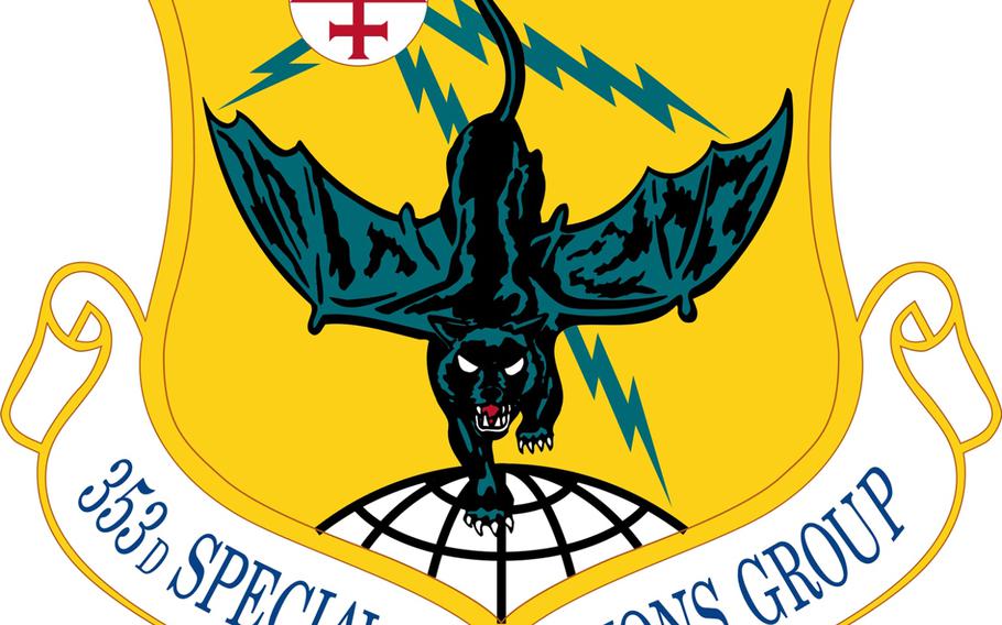 The official emblem of the 353rd Special Operations Group from Kadena Air Base, Okinawa.