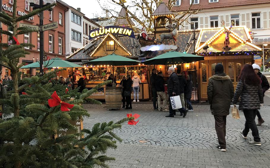 The Kaiserslautern Christmas market on opening day, Nov. 26, 2018. Following the recent attack in Strasbourg, France, several German states are increasing security measures at their markets.