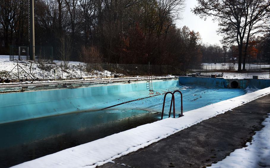 The movie base pool of the former U.S. Air Force base in Landsberg, Germany, which Johnny Cash frequented during his time in the Air Force.