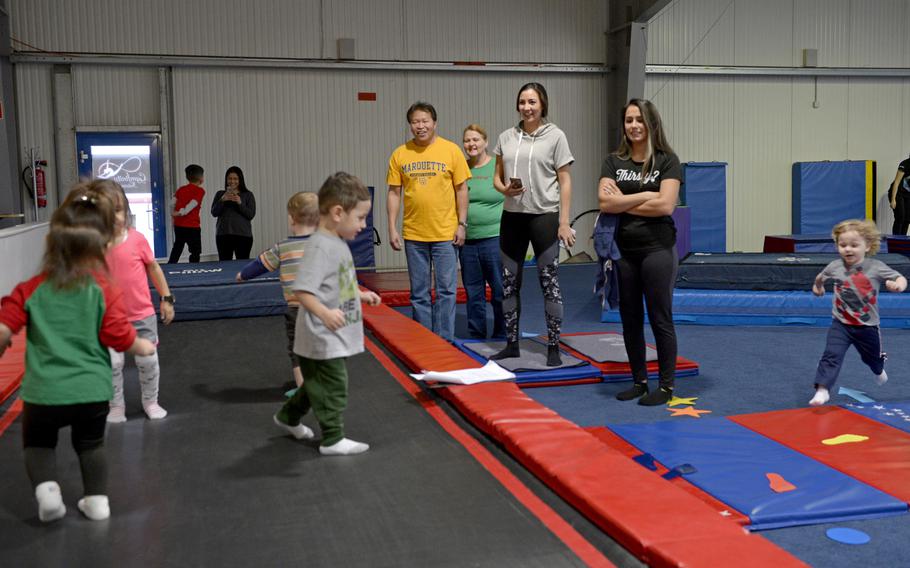 Gymfinity International GmbH in Kaiserslautern, Germany, has open gym on Wednesdays from 11:30 a.m. to 12:30 p.m. For 4 euros, kids up to six years old can stop by and explore the gym and equipment, while adults are free.