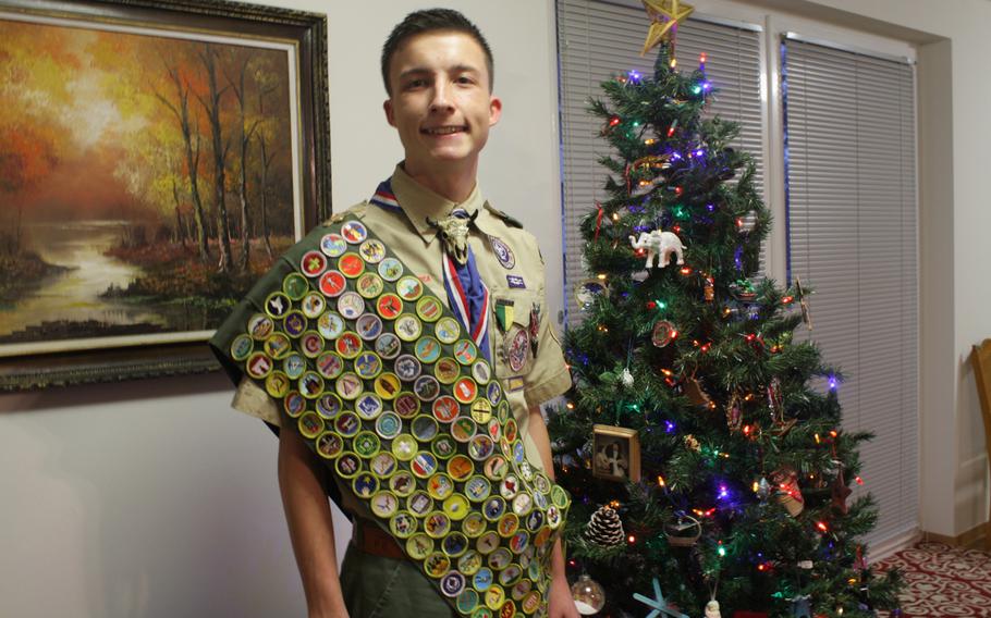 Gavin Kisby, a student at Stuttgart High School, earned all 137 Boy Scout merit badges earlier this year. While the Scouts don't keep official track of those who have achieved the feat, it is widely regarded in Scout circles as extremely rare.