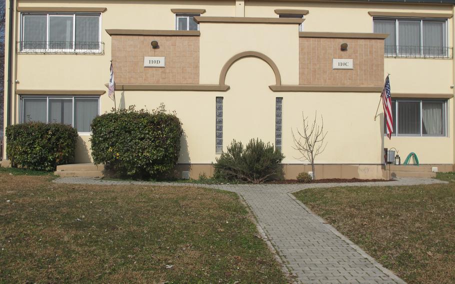 A duplex on Villagio, U.S. Army Garrison Italy's on-base housing, is one of some 800 units commanders have been ordered to visit in the coming weeks to ensure conditions are satisfactory.