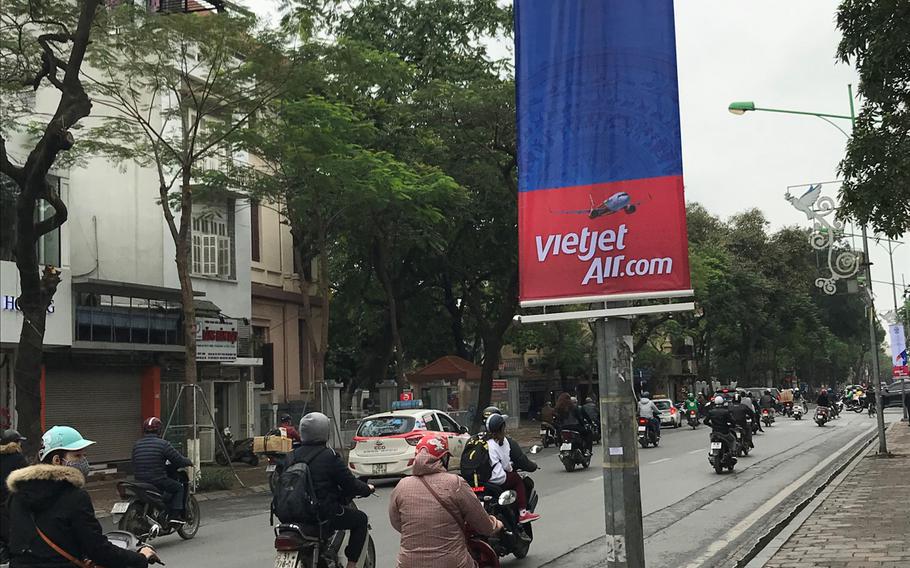 Banners throughout the Vietnamese capital Hanoi advertise this week?s summit between President Donald Trump and North Korean leader Kim Jong Un.