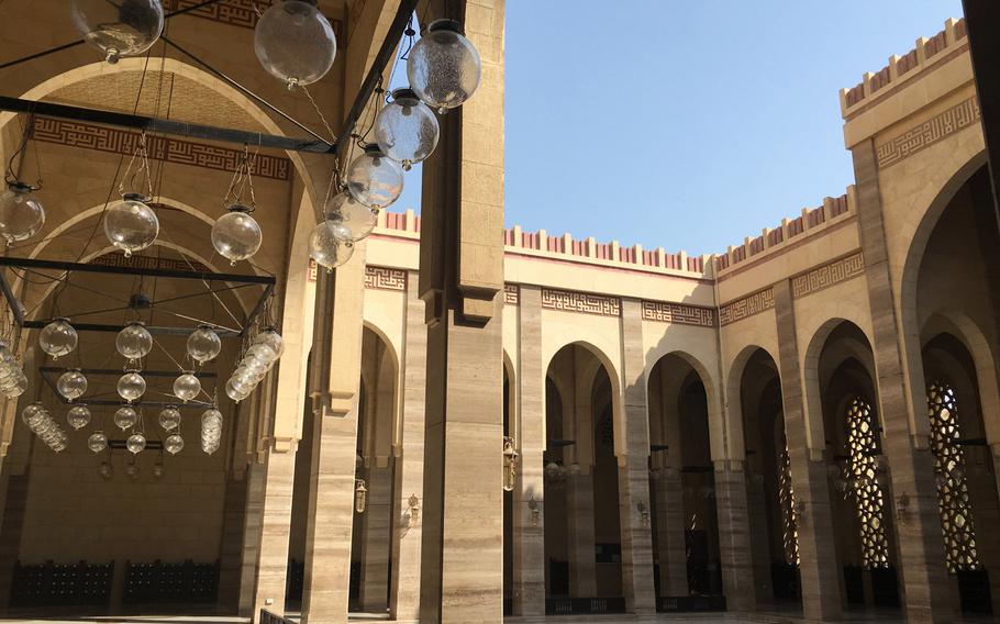 The Al-Fateh Mosque, the largest in Bahrain, can host more than 7,000 worshipers at a time.  