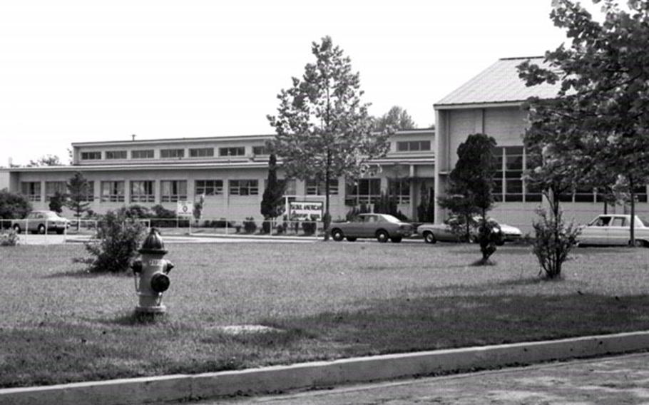 This undated photos shows the old Seoul American High School on the south post of Yongsan Garrison, South Korea.