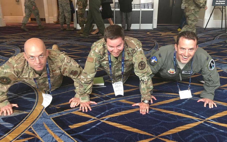 Members of the Air Force Academy's class of 1998 sent photos to  classmate Kevin Divers to put into a video showing them ''waiting on their classmate'' on the ISS, Air Force Col. Nick Hague.