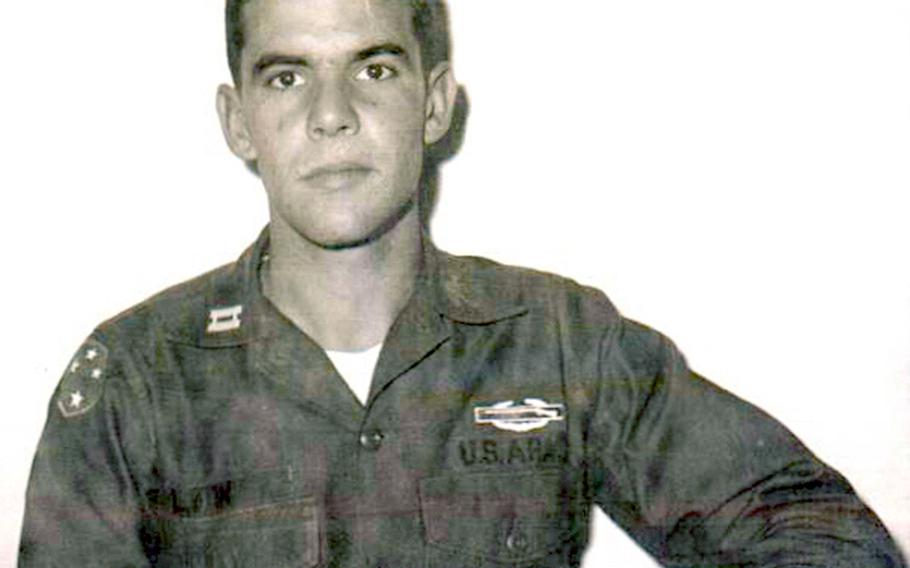 Cpt. Michael McDonald-Low poses in December 1968 after completing his combat tours in Vietnam.