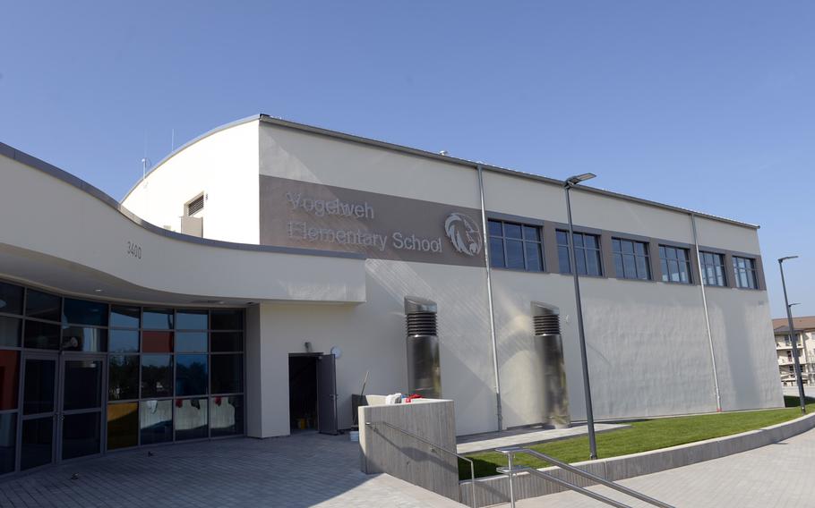 The new Vogelweh Elementary School and all other Department of Defense Education Activity schools in Germany, Belgium the Netherlands and Spain will be closed starting March 16, 2019, because of coronavirus concerns.