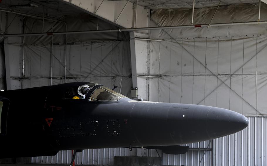 U.S. Air Force Maj. Jeffrey Anderson, 99th Reconnaissance Squadron pilot, taxis to the runway in a U-2 Dragon Lady at Beale Air Force Base, Calif., May 5, 2020.