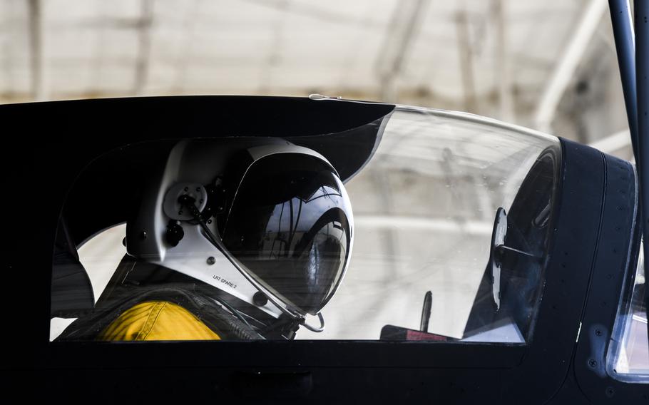 U.S. Air Force Maj. Jeffrey Anderson, 99th Reconnaissance Squadron pilot, prepares to taxi at Beale Air Force Base, Calif., May 5, 2020.