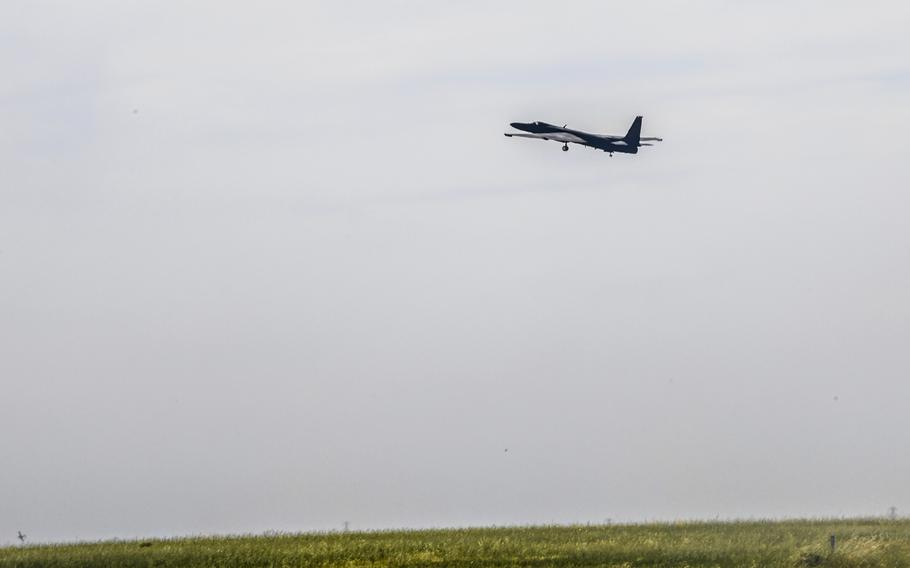 Air Force Maj. Jeffrey Anderson, 99th Reconnaissance Squadron pilot, takes-off in a U-2 Dragon Lady at Beale Air Force Base, Calif., May 5, 2020.