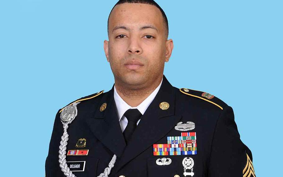 Sgt. 1st Class Hector Delgado Ortiz, 35, pictured here in an official photo, was killed Monday, Sept. 14, 2020, when he was hit by a security vehicle outside the Navy Exchange at Naval Air Station Key West's Sigsbee Park Annex in Florida.