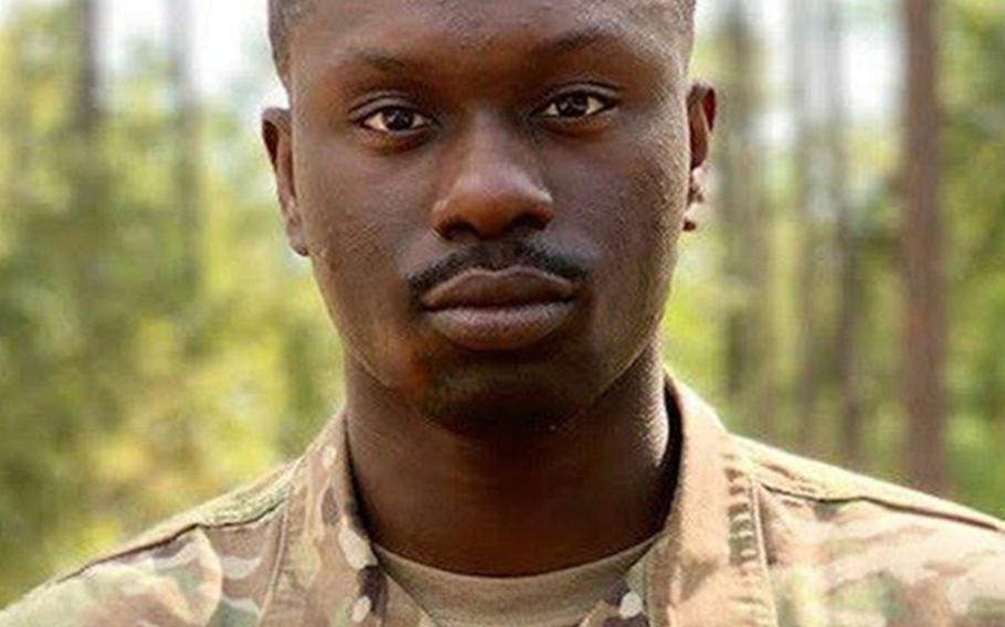 Sgt. James Akinola who represented the Moncrief Army Health Clinic, U.S. Army Medical Command out of Fort Jackson, S.C., won the best soldier category in the Army's Best Warrior competition, which was held remotely this year because of the coronavirus.