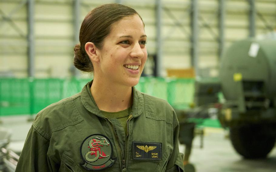 Capt. Tessa Snow, an Osprey pilot with Marine Medium Tiltrotor Squadron 265 in Iwakuni, Japan, was praised by President Barack Obama Friday, May 27, 2016. Snow's missions during earthquake relief efforts in Kumamoto last month prompted a Japanese family directly benfitting from her work to name their baby daughter after the 27-year-old pilot.