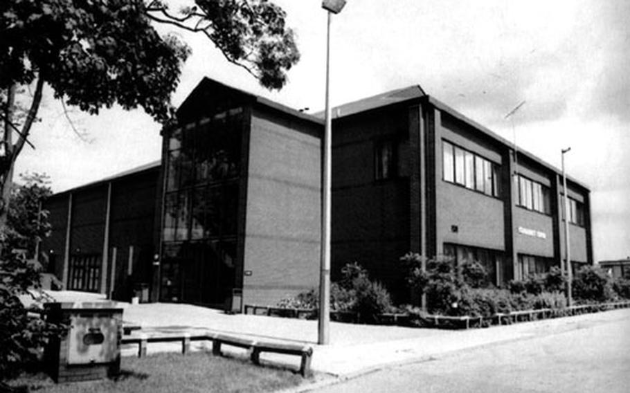 1993: The Community Center at RAF Bentwaters, once a popular gathering point. By the time the base closed, however, the center saw little acitivity.