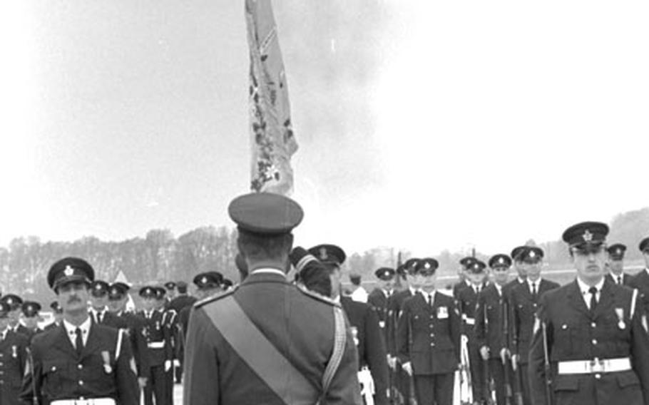 RCAF jets streak overhead during the ceremony.