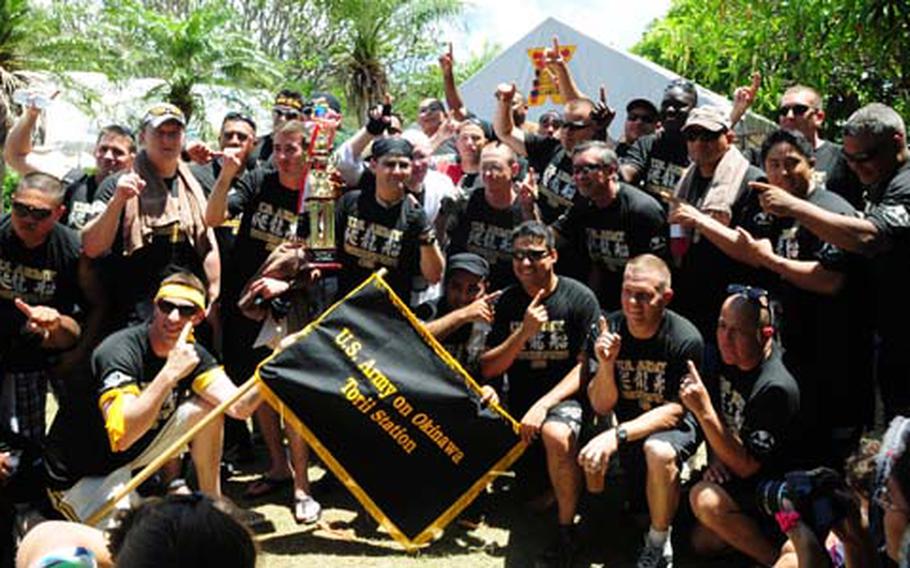 The Torii Knights celebrate after winning 