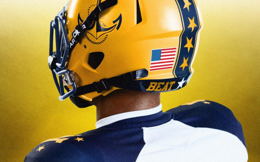 Naval Academy football uniforms pay homage to the F/A-18E/F Super