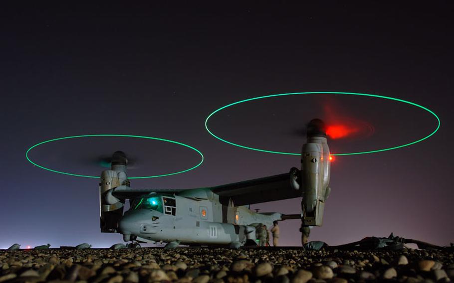 An MV-22 Osprey in Iraq