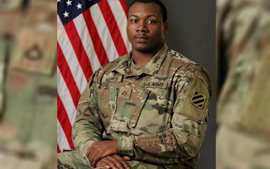 Army Spc. Miguel L. Holmes, 22, died in eastern Nangarhar province from wounds sustained in a noncombat incident on May 6, 2019.