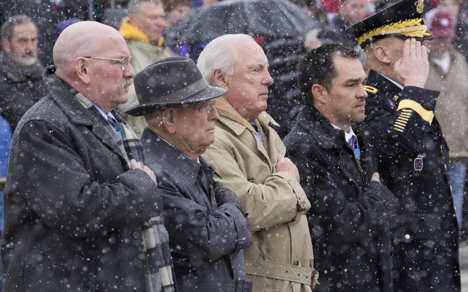 A wreath-laying ceremony at Arlington National Cemetery on Medal of Honor Day, March 25, 2014.