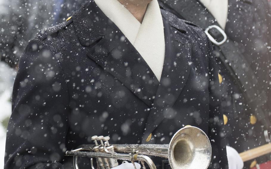 A wreath-laying ceremony at Arlington National Cemetery on Medal of Honor Day, March 25, 2014.