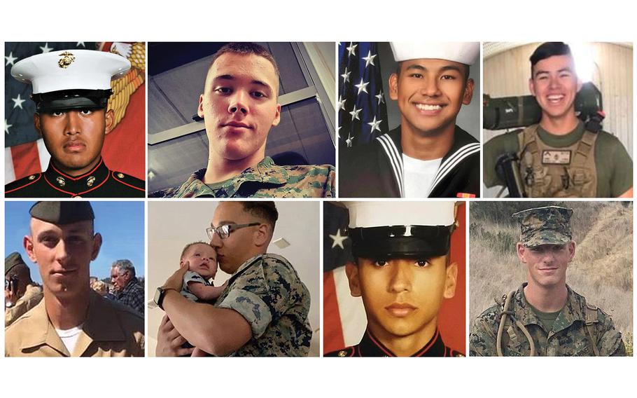 A new father, a ‘soulmate,’ ‘one of the good ones’ among eight Marines ...