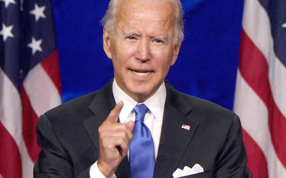 Stars And Stripes Biden Says Us Must Maintain Small Force In Middle East Has No Plans For Major Defense Cuts