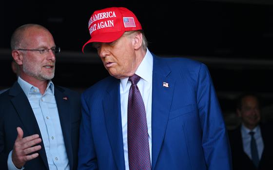 U.S. President-elect attends viewing of a space rocket in Texas.