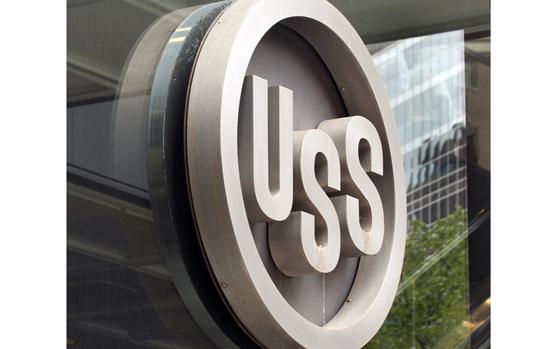 United States Steel logo is pictured in Pittsburgh, Pennsylvania.