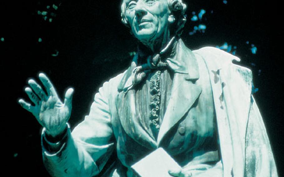 Danish writer Hans Christian Andersen’s adopted city remembers him with this statue.