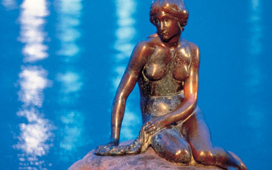 The Little Mermaid, a bronze statue inspired by a Hans Christian Andersen fairy tale of the same name, is a Copenhagen landmark.